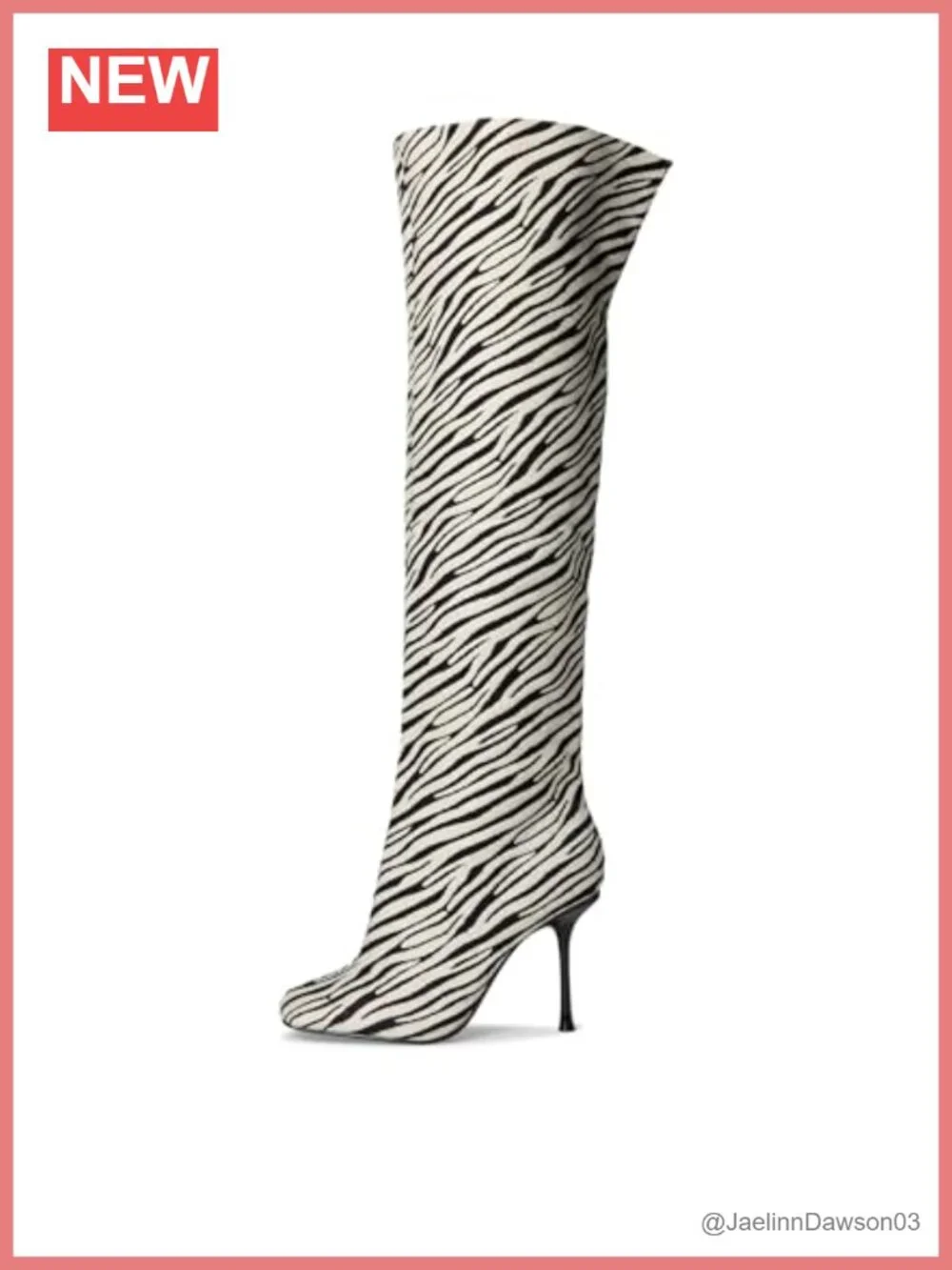 Over-the-Knee Canvas Stiletto Heel Boots Pull-On High-Top Fall